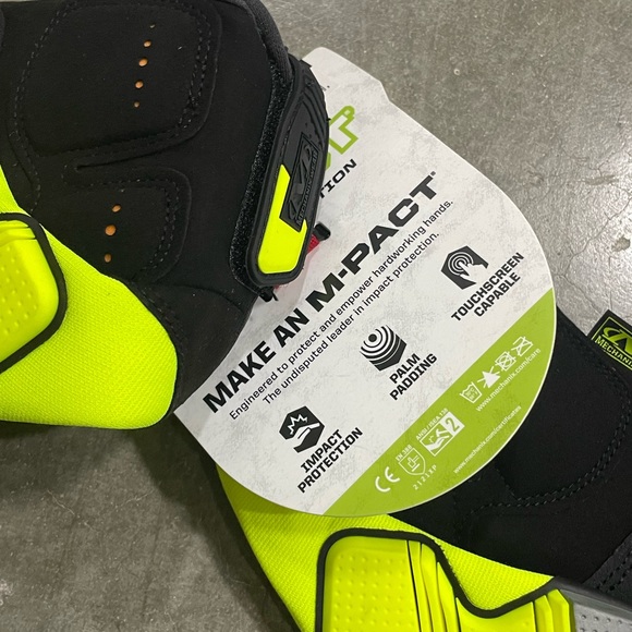 Mechanix Wear Safety M-Pact/Impact Protection Hi-Viz Work Gloves Size Large Mens - Picture 3 of 3